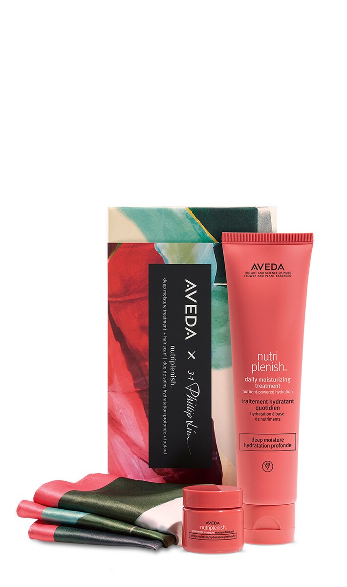 nutriplenish<span class="trade">&trade;</span> deep moisture treatment duo and hair scarf